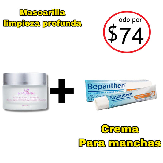 Mascarilla y crema - 2 productos